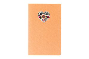 A5 Notepad – Folk Heart White (blank)