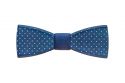 Wooden Bow Tie Navy Speckle