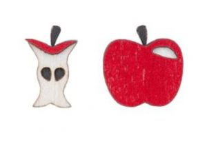 Wooden Earrings Apple Earrings