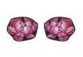 Peony wooden earrings