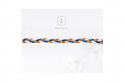 Knitted bracelet Blue and Brown