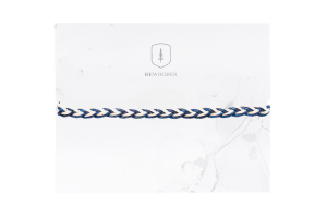 Knitted bracelet Blue