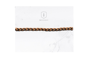Knitted bracelet Brown