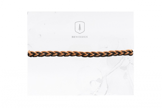 Knitted bracelet Brown