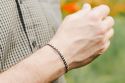 Knitted bracelet Black