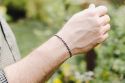 Knitted bracelet Black
