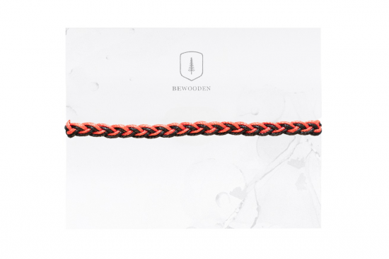Knitted bracelet Red
