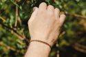Knitted bracelet Brown