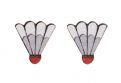 Wooden Earrings Badminton 