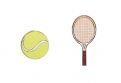 Wooden Earrings Tennis 
