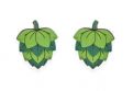 Wooden earrings Hops Earrings
