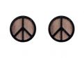 Wooden earrings Peace Earrings