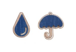 Wooden earrings Storm Earrings