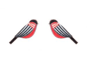 Wooden earrings Zigzag Cutebird Earrings