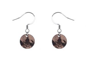 Wooden earrings Bracken Dangle Earrings