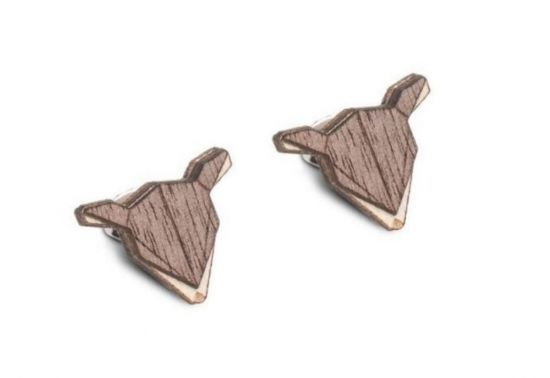 Wooden earrings Doe Earrings