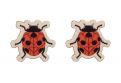 Ladybird Wooden Earrings