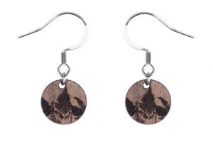 Wooden earrings Bracken Dangle Earrings