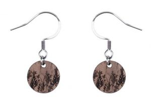 Wooden earrings Meadow Dangle Earrings