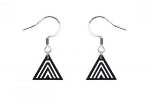 Wooden earrings Trian Earrings