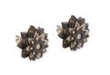 Wooden earrings African Flower Earrings