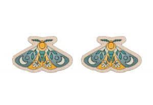 Moth Wooden Earrings  