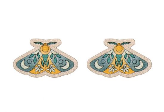 Moth Wooden Earrings  