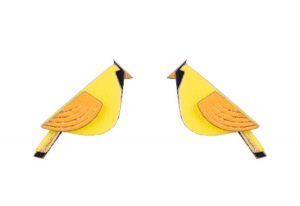 Wooden earrings Sunny Cutebird Earrings