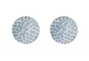 Wooden Earrings Golf Ball 