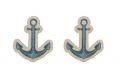 Wooden Earrings Anchor 