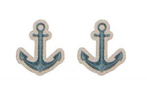Wooden Earrings Anchor 
