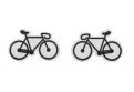 Wooden Earrings Road Bike 