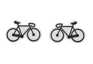 Wooden Earrings Road Bike 