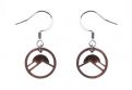 Wooden earrings Sunset Earrings