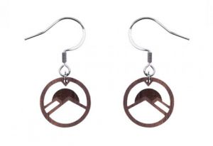 Wooden earrings Sunset Earrings
