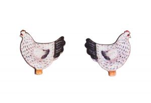 Wooden Earrings – Little Hen
