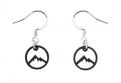 Wooden earrings Mountains Earrings