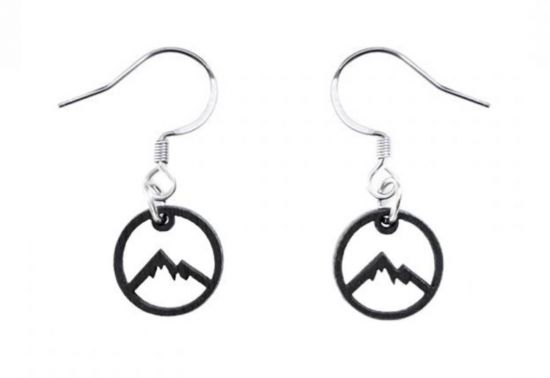 Wooden earrings Mountains Earrings