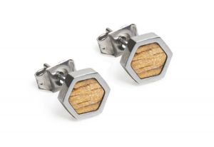 Metal earrings Lini Earrings Hexagon