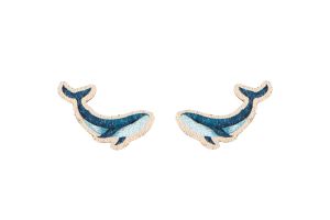 Wooden Earrings Whale