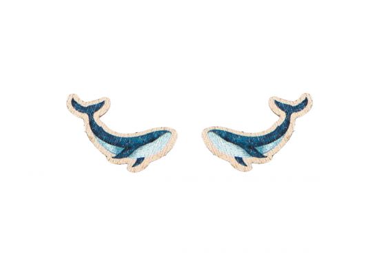 Wooden Earrings Whale