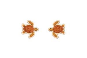 Wooden Earrings Turtle