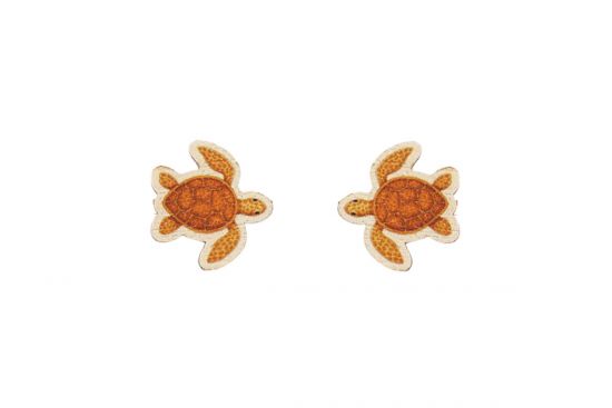 Wooden Earrings Turtle