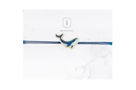 Wooden String Bracelet  – Whale