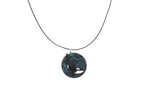 Wooden Pendant Orca