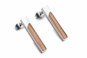 Metal earrings Lini Earrings Rectangle