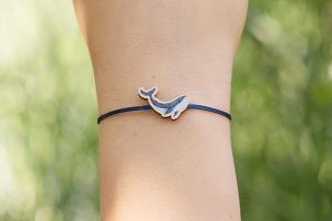 Wooden String Bracelet  – Whale