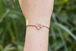 Wooden String Bracelet  – Turtle