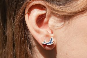 Wooden Earrings Whale
