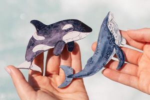 Mini Wooden Puzzle Orca – By Epipi